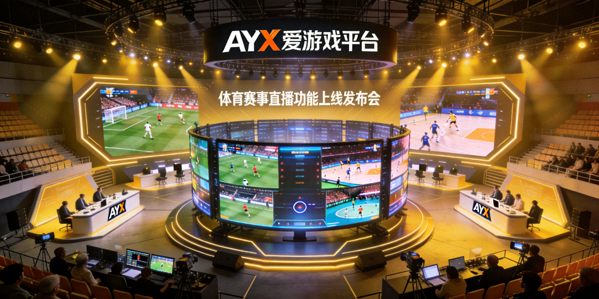 AYX爱游戏平台体育赛事直播功能上线发布会全景 - 展示多视角直播大屏幕
