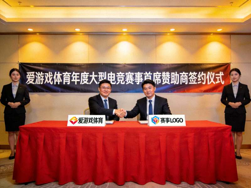 爱游戏体育成为年度大型电竞赛事首席赞助商签约仪式现场 - 双方代表握手合作