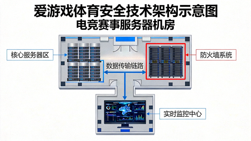 爱游戏体育安全技术架构示意图 - 电竞赛事服务器机房