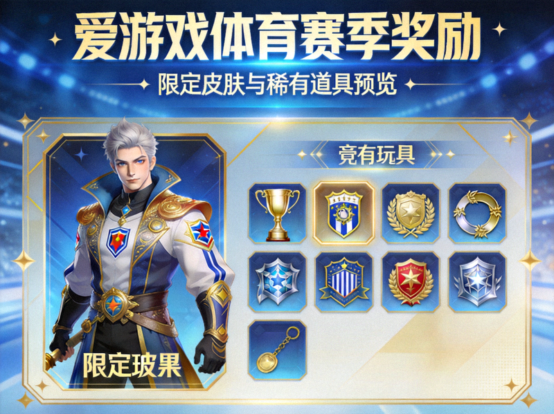 爱游戏体育赛季奖励展示图 - 限定皮肤与稀有道具预览画面