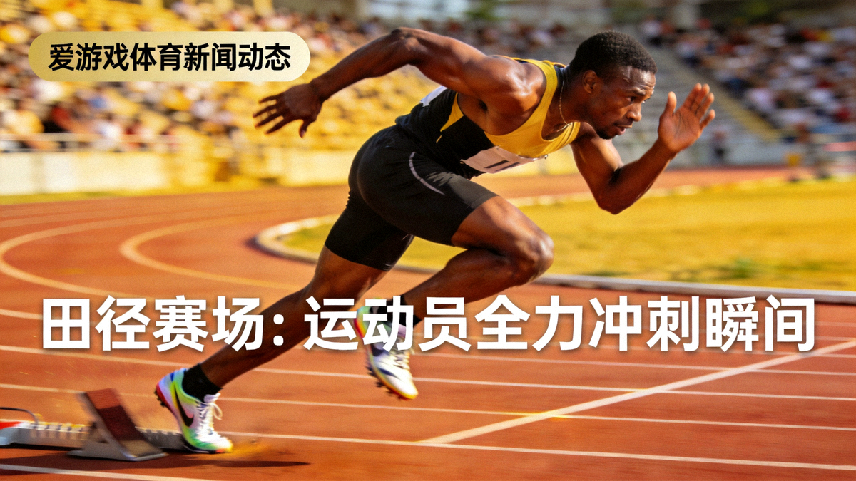 爱游戏体育新闻动态头条配图 - 田径赛场上运动员全力冲刺的瞬间