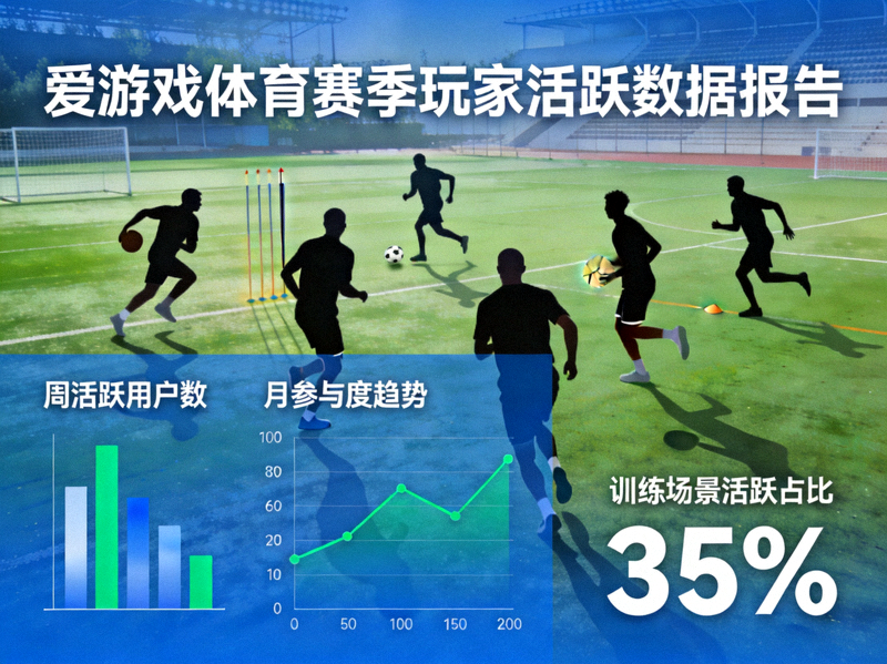 爱游戏体育赛季玩家活跃数据报告主题图 - 训练场上的运动员剪影