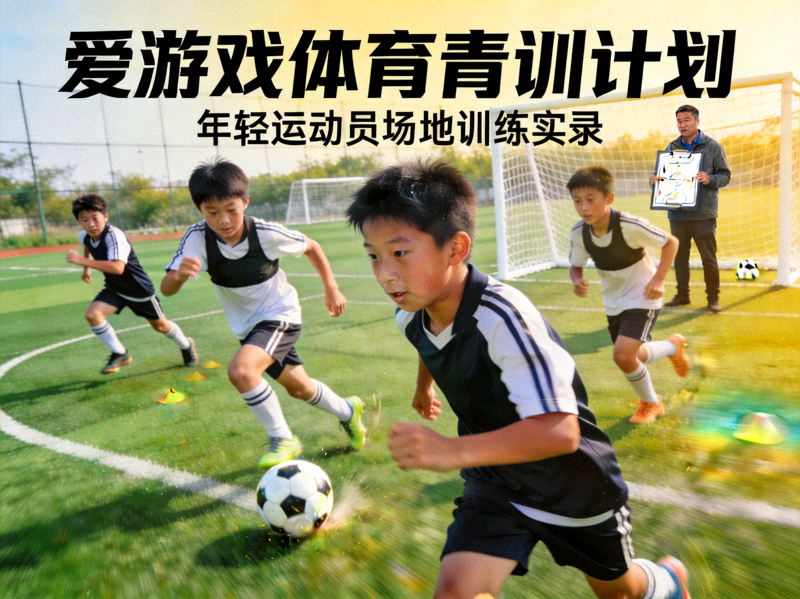 爱游戏体育青训计划主题图 - 年轻运动员在场地训练